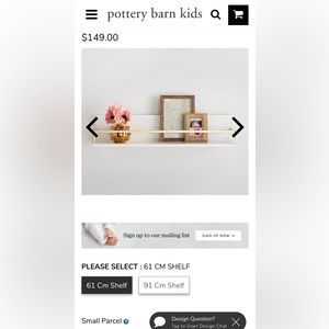 2 Pottery Barn Floating Shelves